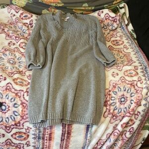 Old Navy Gray Long Sleeve Dress